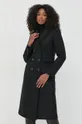 μαύρο Μάλλινο παλτό Ivy Oak