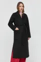 Μάλλινο παλτό Ivy Oak μαύρο