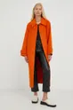 Μάλλινο παλτό American Vintage πορτοκαλί