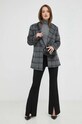 Bardot marynarka z domieszką wełny 57889JB.GREY.CHECK szary AW22