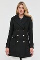 Morgan płaszcz z domieszką wełny czarny GFABI.NOIR