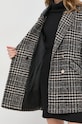 Kabát s prímesou vlny Morgan GFANI.OFFWHITE.NOIR
