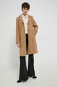 Abercrombie & Fitch palton din lana KI144.1500.400 maro AW22