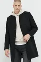 μαύρο Παλτό από μείγμα μαλλιού Tom Tailor
