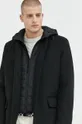 μαύρο Παλτό από μείγμα μαλλιού Tom Tailor