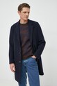PS Paul Smith kabát gyapjú keverékből M2R.986U.J21666 sötétkék AW22
