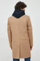 Вовняне пальто Calvin Klein коричневий