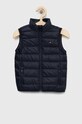Tommy Hilfiger bezrękawnik puchowy dziecięcy bez kaptura granatowy KS0KS00262.9BYY