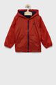 czerwony United Colors of Benetton kurtka przeciwdeszczowa dziecięca Chłopięcy