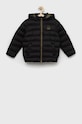 United Colors of Benetton gyerek dzseki enyhén szigetelt fekete 2WU0CN016.G