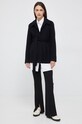 Vlnený kabát Calvin Klein K20K204154.9BYY čierna AW22