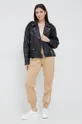 Calvin Klein Jeans ramoneska skórzana J20J219596.9BYY czarny