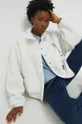 Obojstranná bunda Tommy Jeans biela