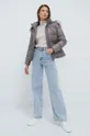 Pernata jakna Calvin Klein ljubičasta