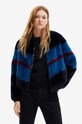 Desigual kurtka bez kaptura granatowy 22WWEW08