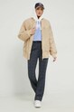 Adidas Originals geaca bomber HK5232 bej AW22