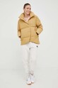 Μπουφάν με επένδυση από πούπουλα adidas Performance HN9933 μπεζ AW22