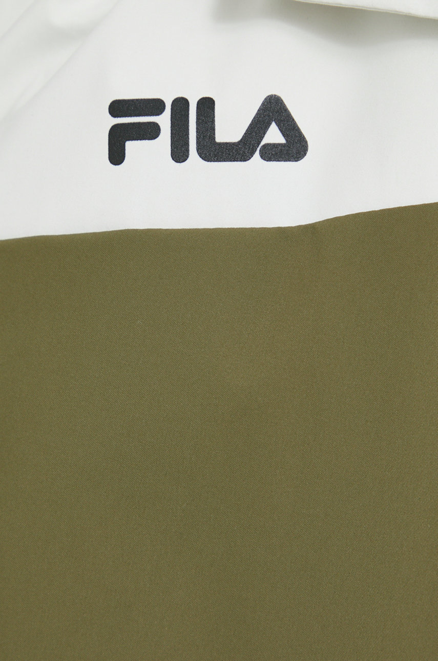 Куртка Fila жіноча колір зелений перехідна | ANSWEAR.ua