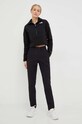 The North Face sweatshirt WOMENS DENALI CROP Fleece NF0A7WXYJK31 black AW22