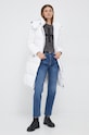 Calvin Klein Jeans geaca de puf J20J219820.9BYY alb AW22