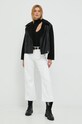 Sisley ramoneska 21DYLN014.100 czarny AW22