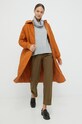 Bunda United Colors of Benetton 25WUDN00T.37D oranžová AW22