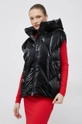 nero Hetrego gilet in piuma Mindy