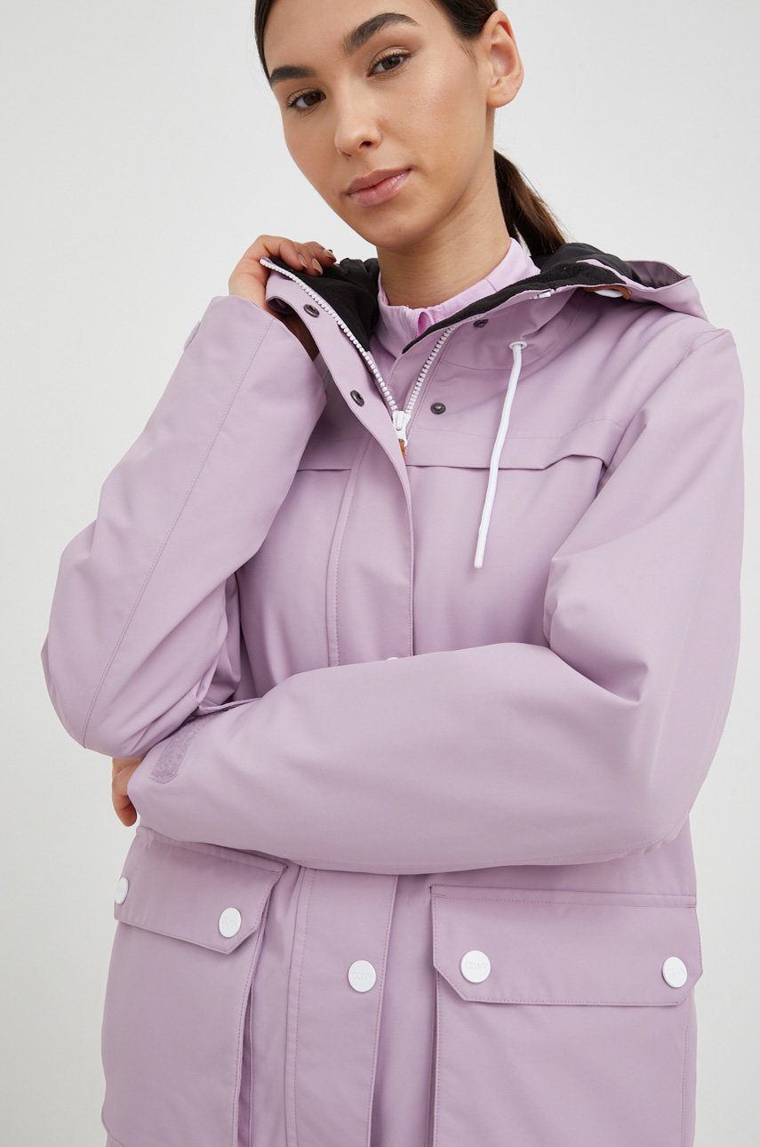 levandulová Lyžařská bunda Colourwear Ida