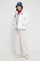 Páperová bunda Tommy Jeans biela