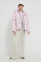 Пухова куртка Tommy Jeans рожевий