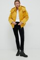 United Colors of Benetton kurtka sztruksowa 20YXDN01E.29U żółty AW22