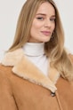 Luisa Spagnoli giacca in pelle scamosciata 539432 marrone