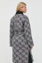 γκρί Μάλλινο παλτό διπλής όψης Karl Lagerfeld