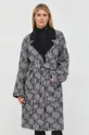 Μάλλινο παλτό διπλής όψης Karl Lagerfeld Γυναικεία