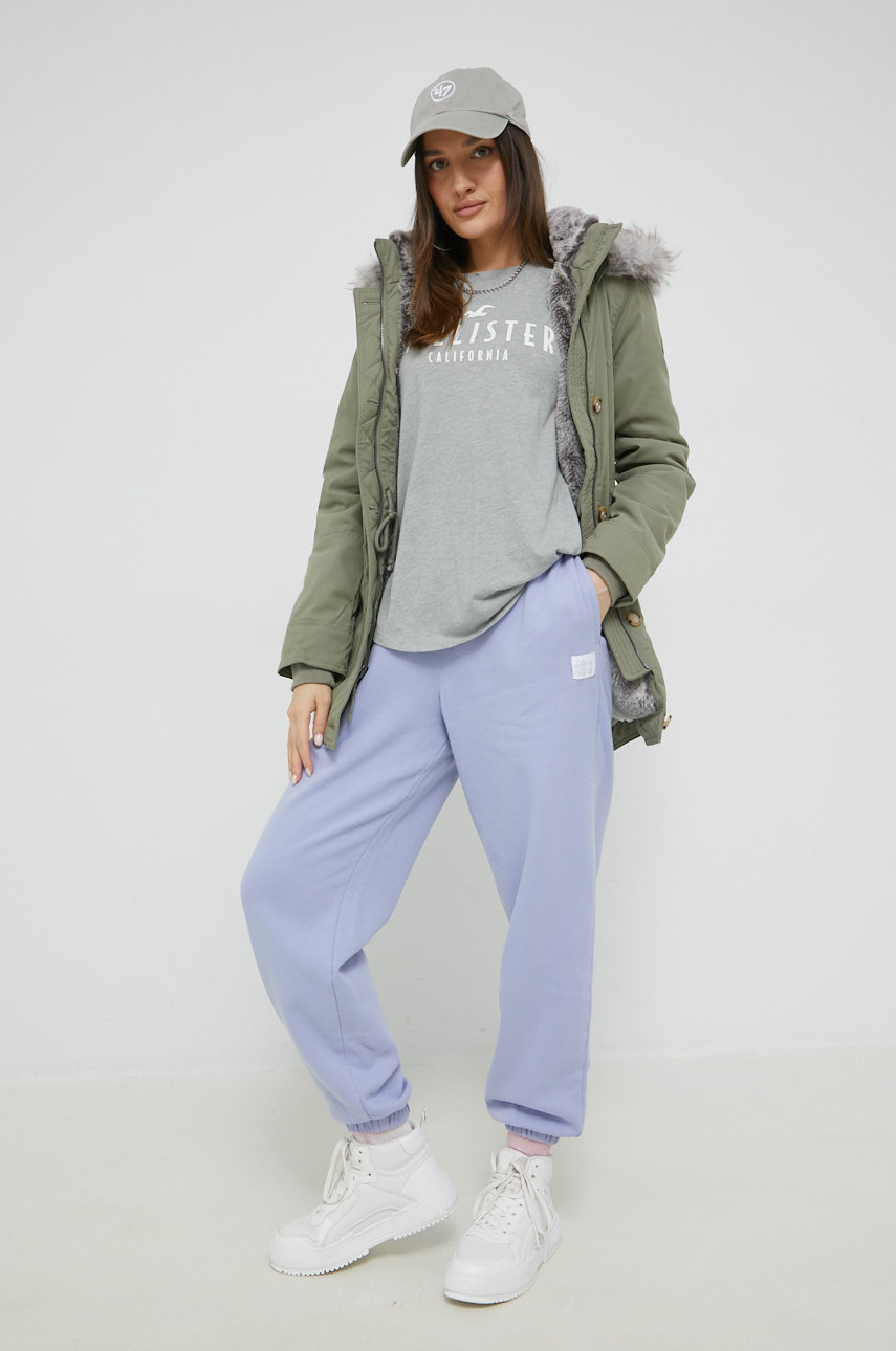 Parka Hollister Co. okrová