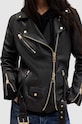 Kožna ramones jakna AllSaints WL029X crna