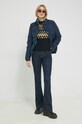 Superdry kurtka W5010967A.L6T granatowy AW22