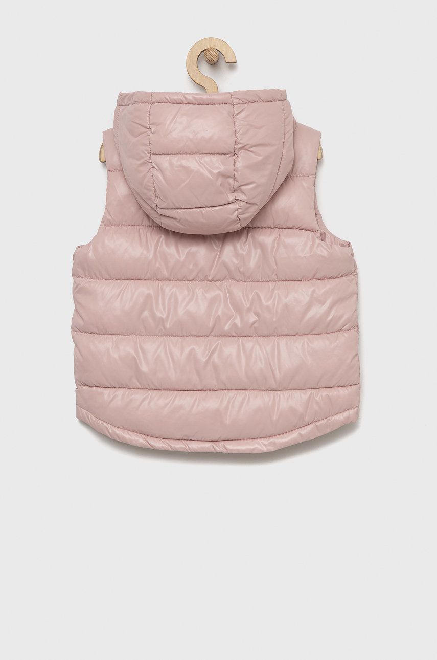 United Colors of Benetton bezrękawnik dziecięcy pastelowy różowy