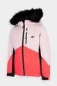 ružová Detská lyžiarska bunda 4F