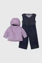 фіолетовий Дитяча куртка і комбінезон Columbia Для дівчаток