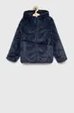 Detská obojstranná bunda Abercrombie & Fitch modrá