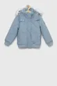 plava Dječja jakna Abercrombie & Fitch Za djevojčice