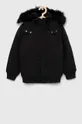 črna Otroška jakna Abercrombie & Fitch Dekliški