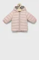 ροζ Παιδικό μπουφάν United Colors of Benetton Παιδικά
