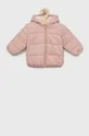 różowy United Colors of Benetton kurtka niemowlęca Dziecięcy