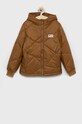 Dětská bunda Fila s podšívkou hnědá FAT0145