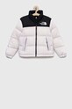 The North Face kurtka puchowa dziecięca TEEN 1996 RETRO NUPTSE JACKET bez kaptura fioletowy NF0A7WQO