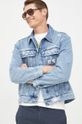 niebieski Calvin Klein Jeans kurtka jeansowa J30J321516.9BYY Męski