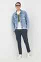 Calvin Klein Jeans kurtka jeansowa J30J321516.9BYY niebieski