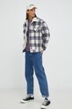 Bunda s příměsí vlny Levi's 79129.0024 fialová AW22